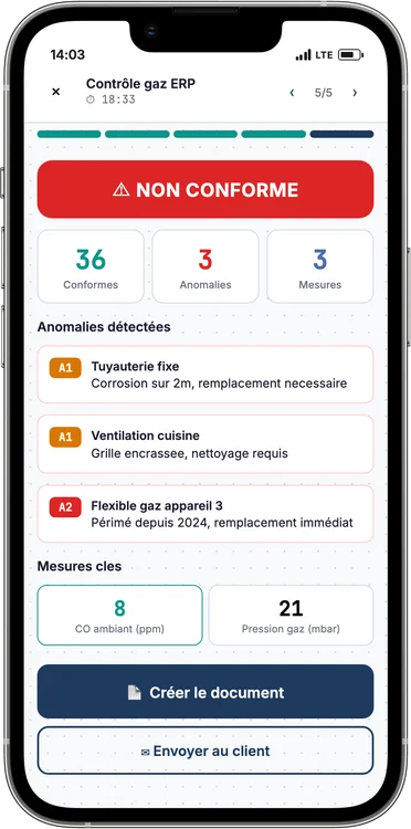 Résumé et signature plombier